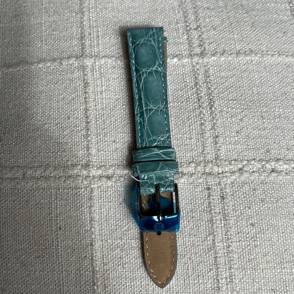 New Michele Seafoam 16mm crocodile strap